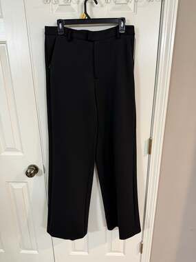 Good American Black Scuba Dress Trousers Pants 10/30